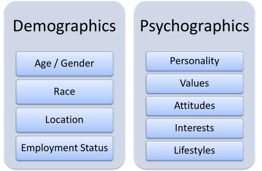 What are some examples of psychographics?